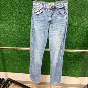 Reformation Light Blue Straight Leg Jeans